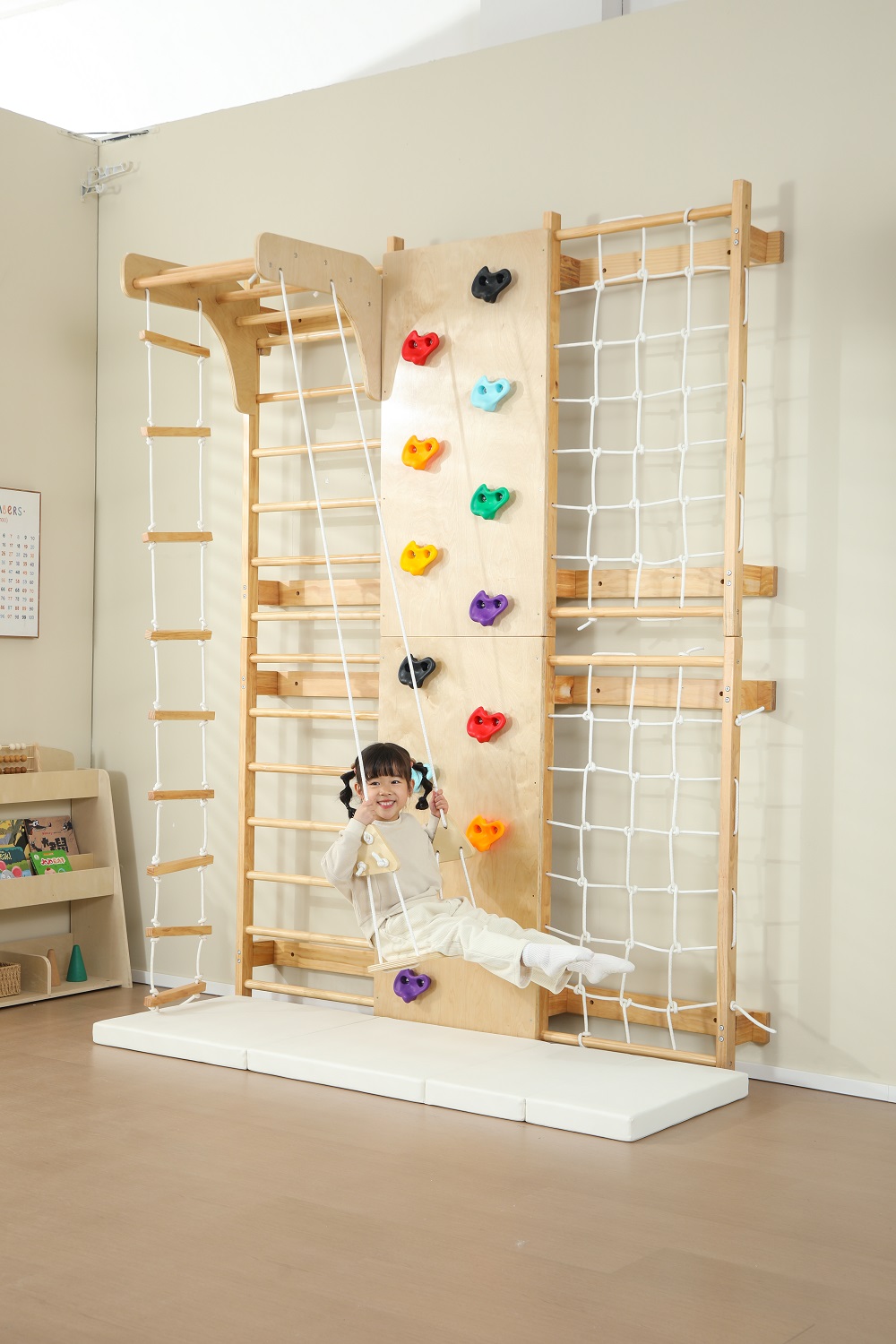 9種類の機能が備わった子供用クライミングフレーム、屋内・屋外 - Kids Outdoor Climbing Frame のレビューと価格